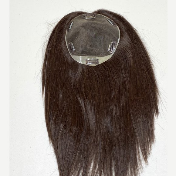 DIMPLES Hair Topper Synthetic Hair Clio 14 - Dark Chocolate - Picture 5 of 5